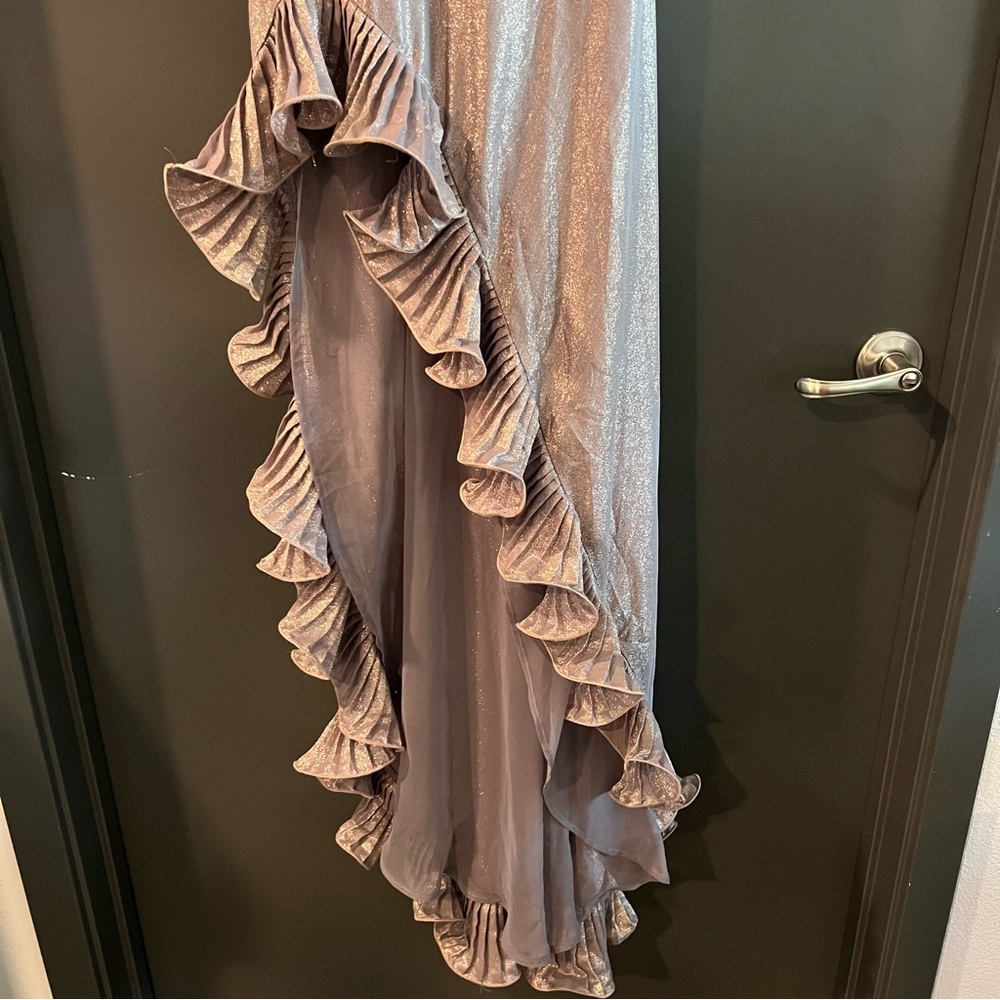 Delfi Collectice Jacqueline Metallic Ruffle Dress Size Large NEW! With tags! - Picture 3 of 8